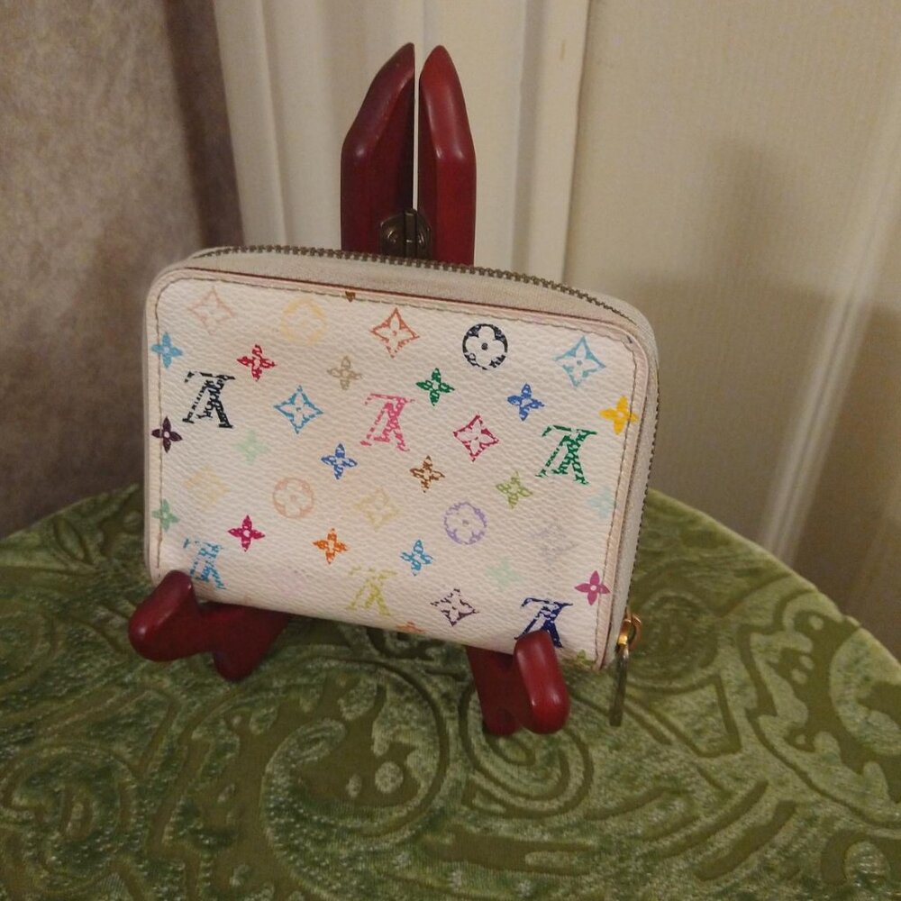Louis Vuitton Monogram Multicolor Zippy Compact Wallet